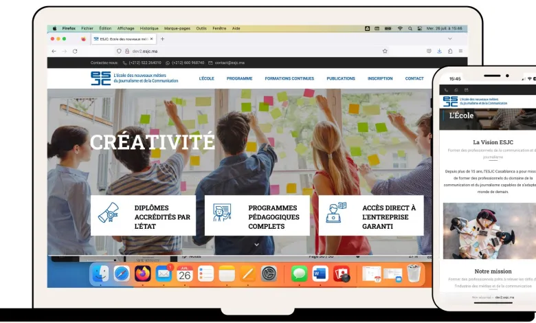 L’ESJC inaugure son nouveau site Internet