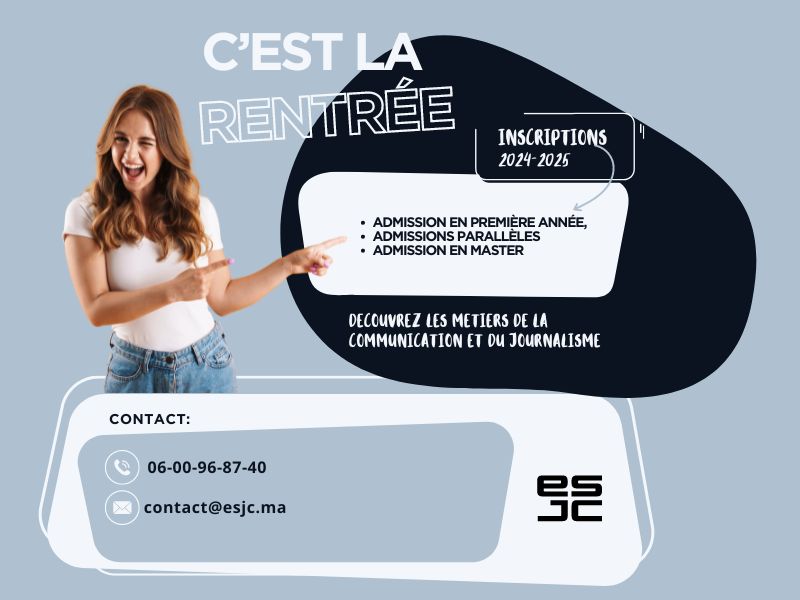 Les Inscriptions à l’ESJC pour la Rentrée 2024/2025 se poursuivent !