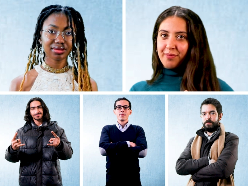 Photo web - Projets de Com 2025 Les étudiants de troisième année présentent leurs projets de fin d’étude en communication visuelle