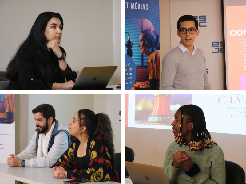Photos Web Présentations CAN L’ESJC au cœur de la CAN 2025 avec des projets médias créatifs